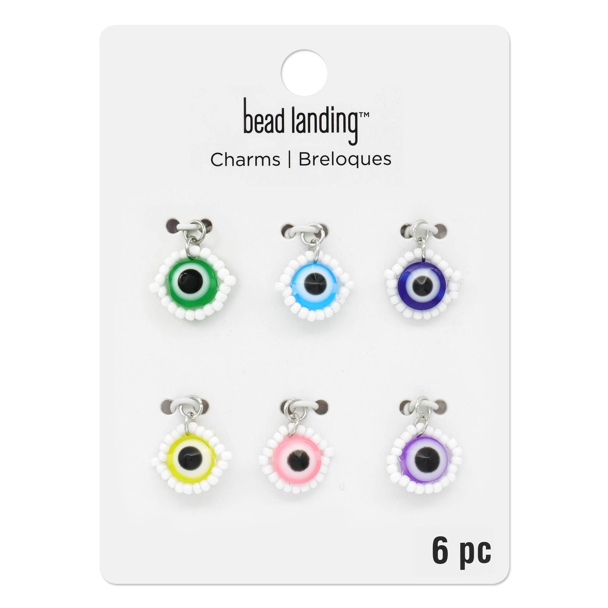Seed Bead Evil Eye Charms by Bead Landing™